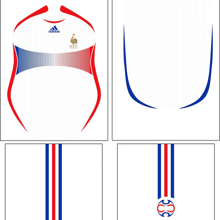 Arte Vetor Camisa França visita 2006 2