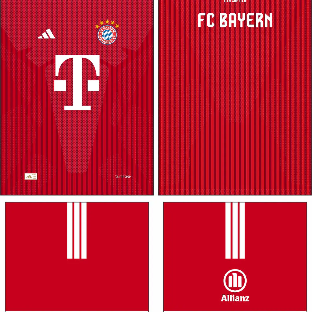 Arte Vetor Camisa Bayern München Home 2026-2027 2