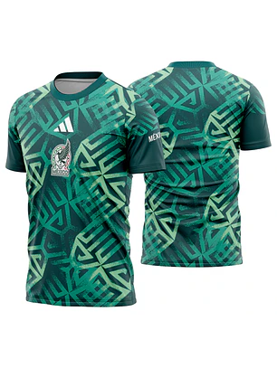 Arte Vetor Camisa Mexico Pré-jogo 2026