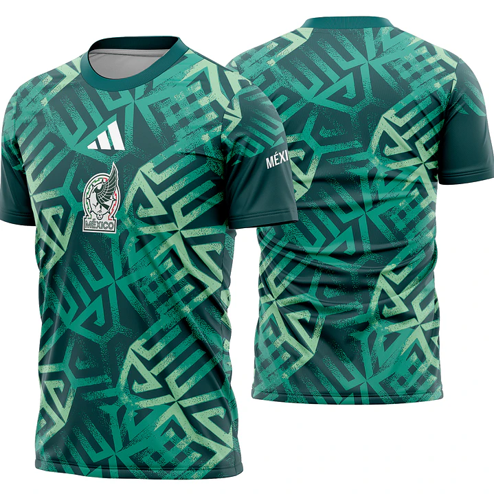 Arte Vetor Camisa Mexico Pré-jogo 2026 1