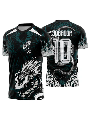 Arte Vetor Camisa Interclasse dragão Mod-909