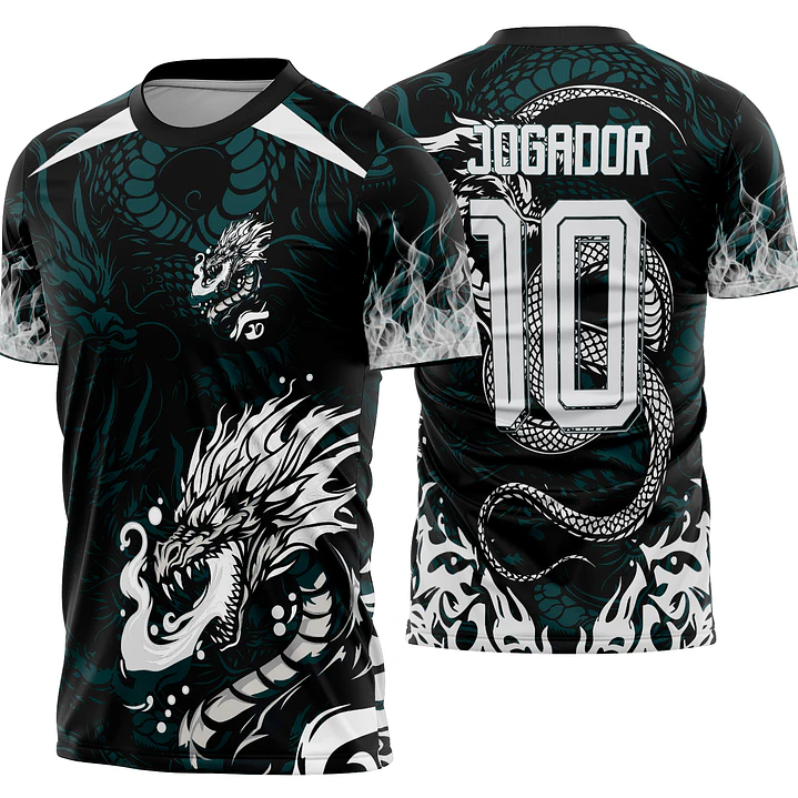 Arte Vetor Camisa Interclasse dragão Mod-909 1