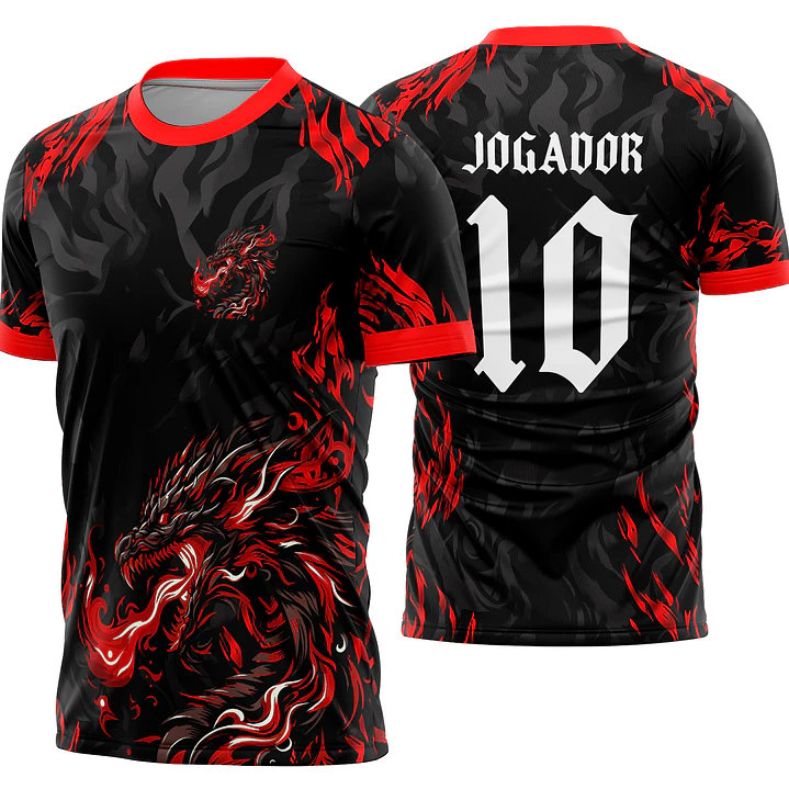Arte Vetor Camisa Interclasse dragão Mod-915 1