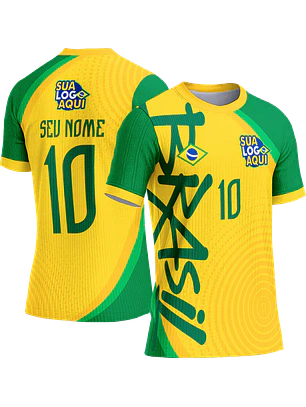 Arte vetor camisa Brasil concept Copa do Mundo