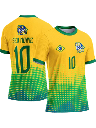 Arte vetor camisa Brasil concept Copa do Mundo 049