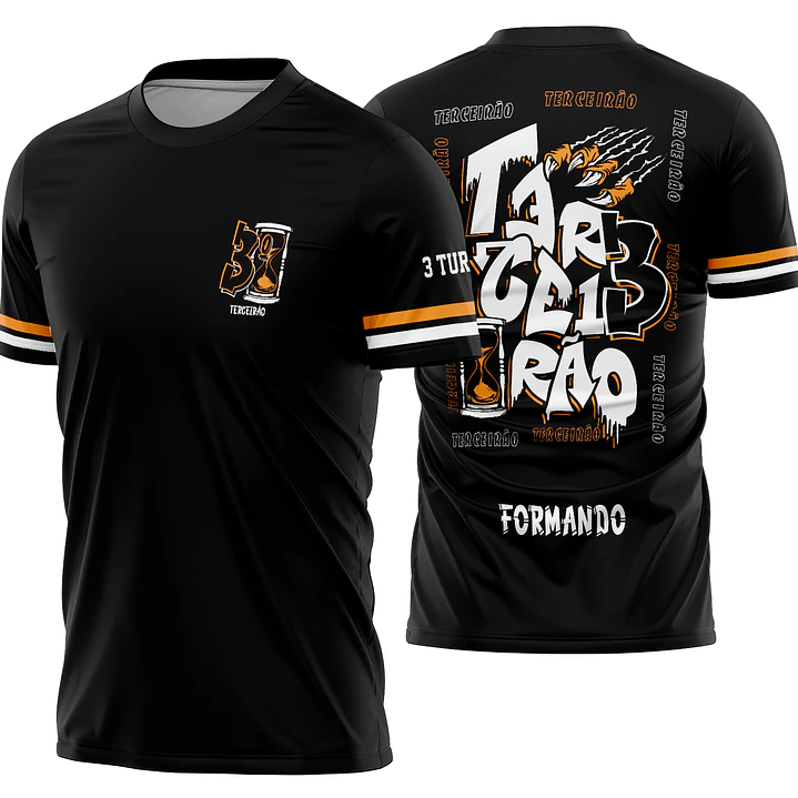 Arte Vetor Camisa Terceirão Grafite Ampulheta Garra Mod-336 1