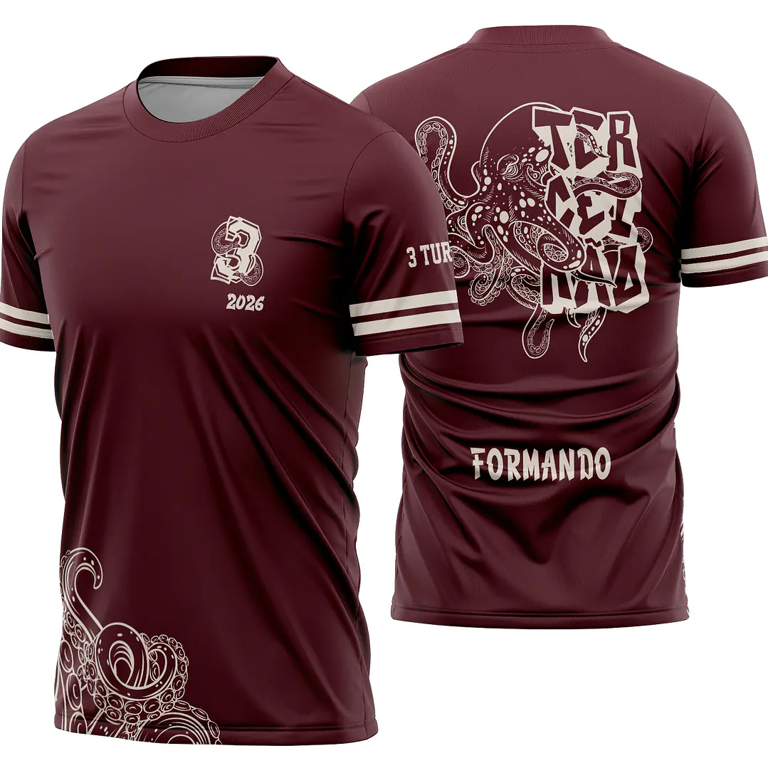 Arte Vetor Camisa Terceirão Polvo Mod-337 1