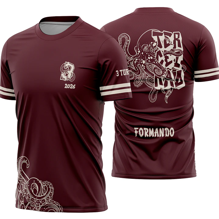 Arte Vetor Camisa Terceirão Polvo Mod-337 1