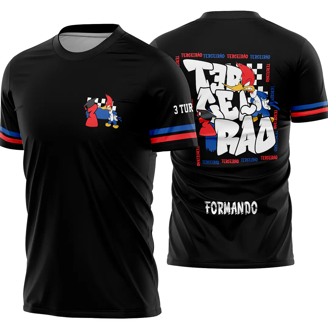 Arte vetor camisa Terceirão Pica-Pau Mod-342 1