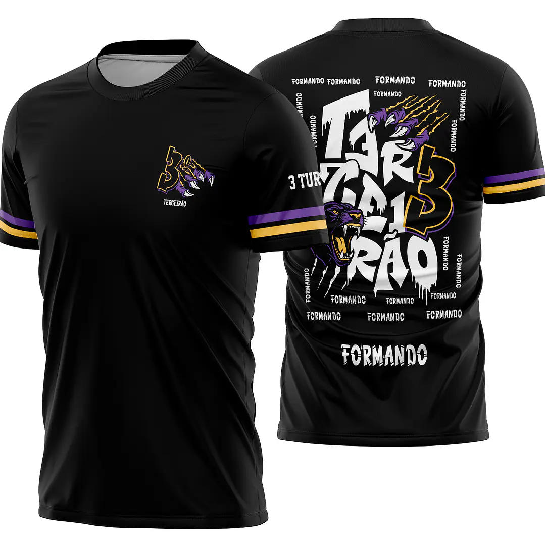 Arte vetor camisa Terceirão Pantera Garra Mod-343 1