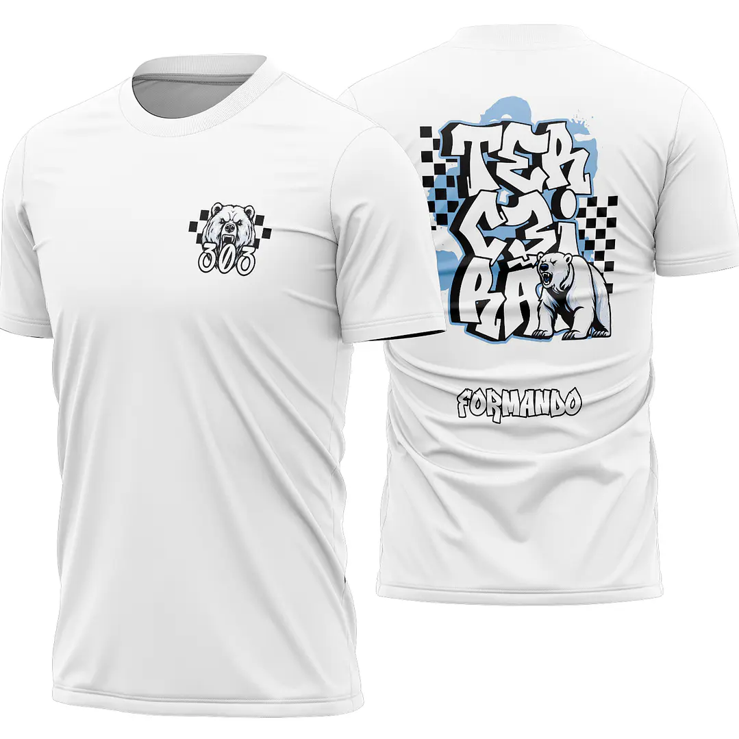 Arte vetor camisa Terceirão Urso Polar Mod-345 1