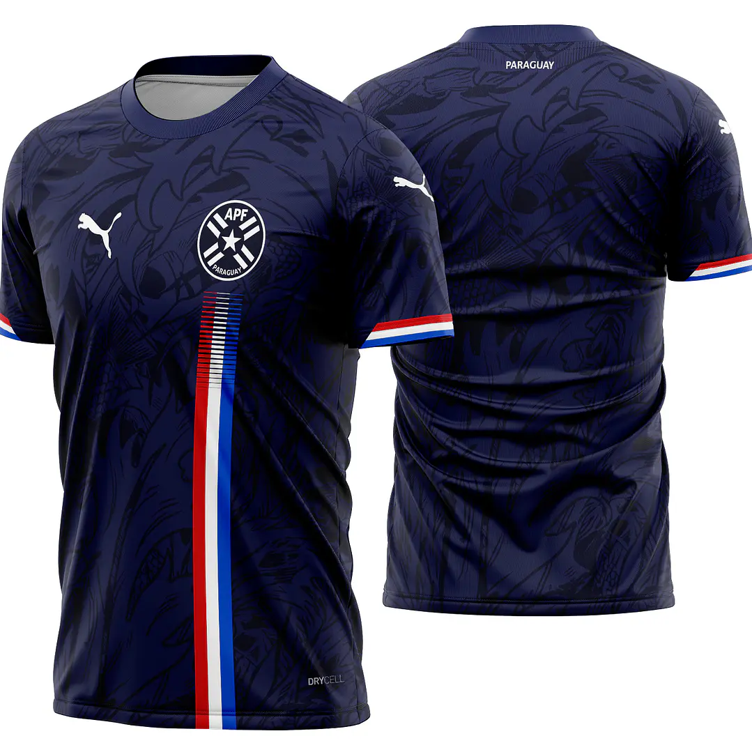 Arte Vetor Camisa Paraguay Concept 2026 1