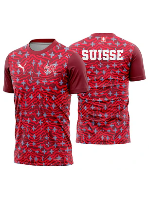 Arte Vetor Camisa Suiça Pre-jogo 2026