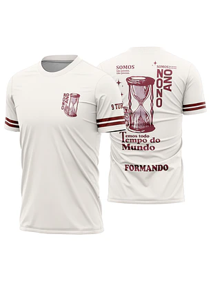Arte Vetor Camisa Nono Ano Ampulheta Tempo Mod-342