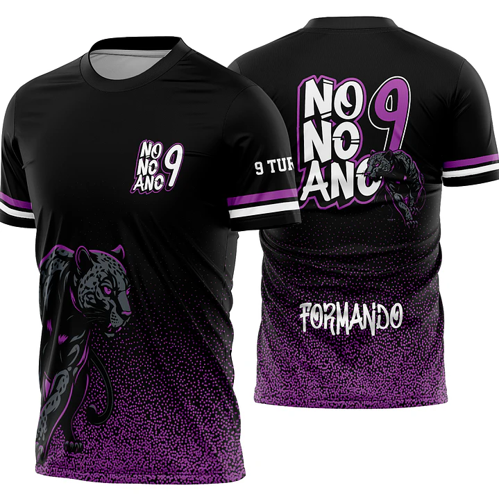 Arte Vetor Camisa Nono Ano Pantera Mod-344 1