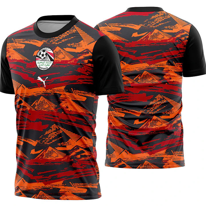 Arte Vetor Camisa Egito Pre-jogo 2026 1