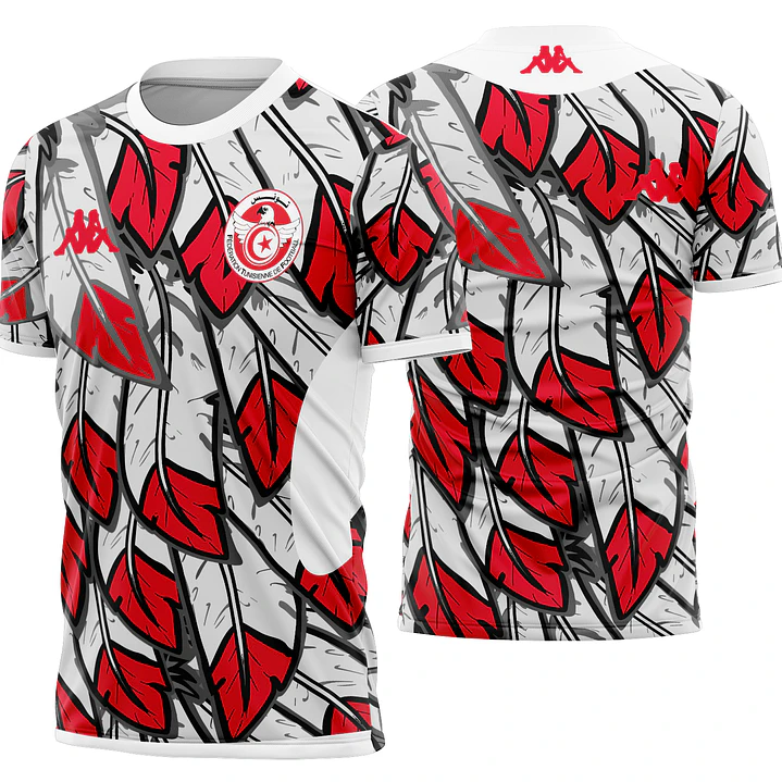 Arte vetor camisa Tunisia Pre-jogo 2026 1