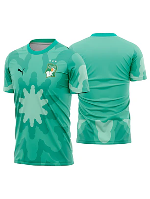 Arte Vetor Camisa Costa De Marfim goleiro 2026