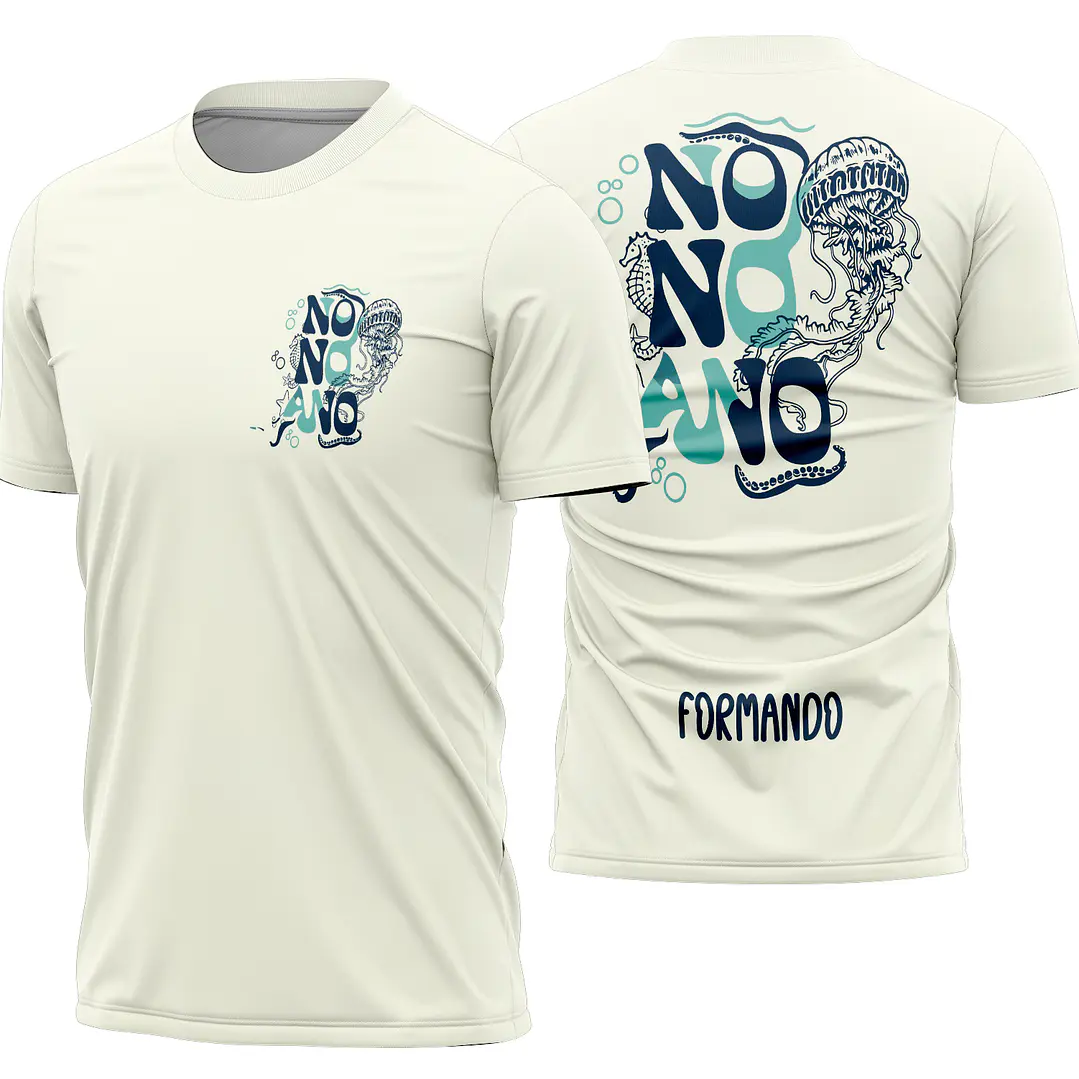 Arte Vetor Camisa Nono ano agua viva Mod-345 1