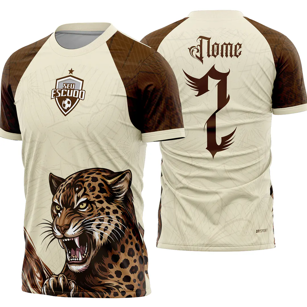 Arte Vetor Camisa Interclasse Onça Buffy Mod-920 1