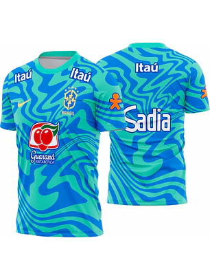 Arte Vetor Camisa Brasil Pré-Jogo I 2026-28