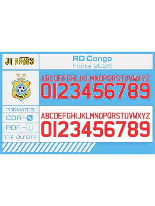 Arte Vetor Camisa RD Congo 2026