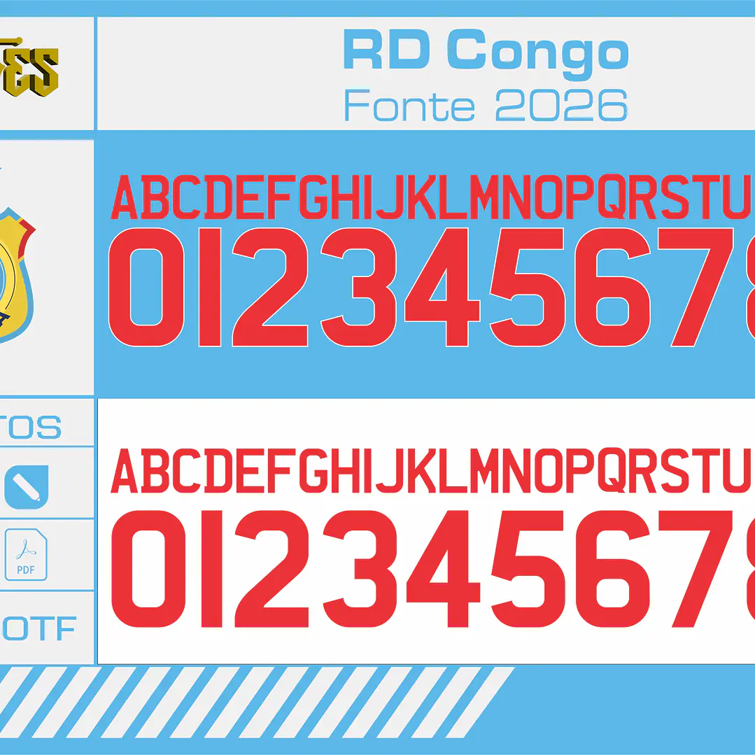 Arte Vetor Camisa RD Congo 2026 1