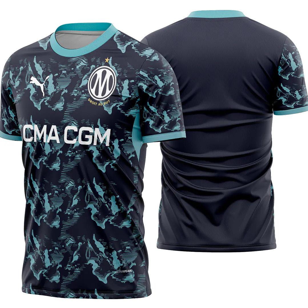Arte Vetor Camisa Olympique Marseille Away 2026-2027 1