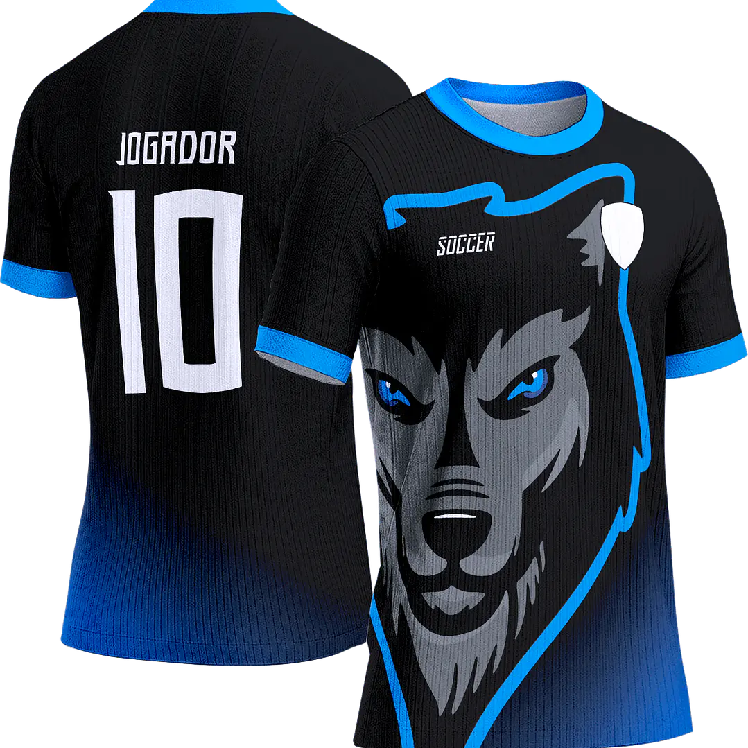 Arte Vetor Camisa Interclasse 019 Lobo 1