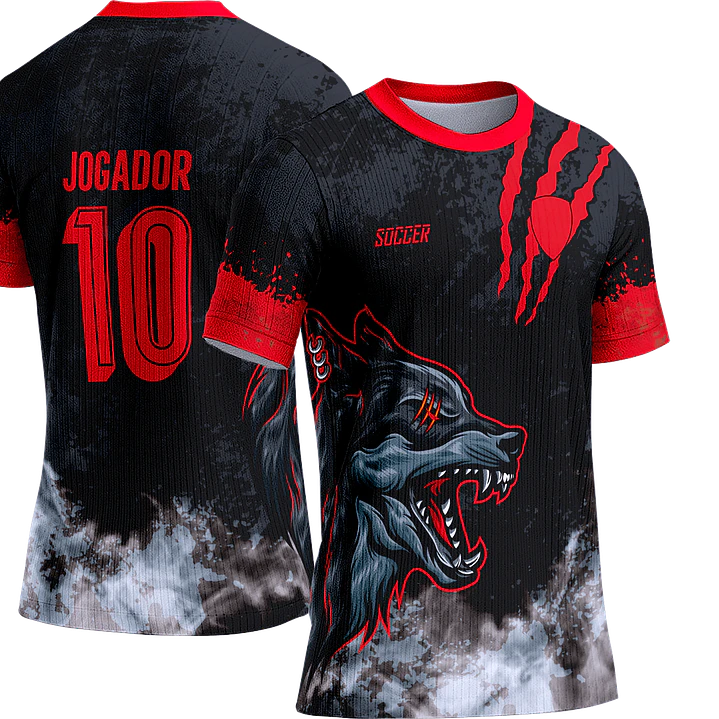 Arte Vetor Camisa Interclasse 081 Lobo 1