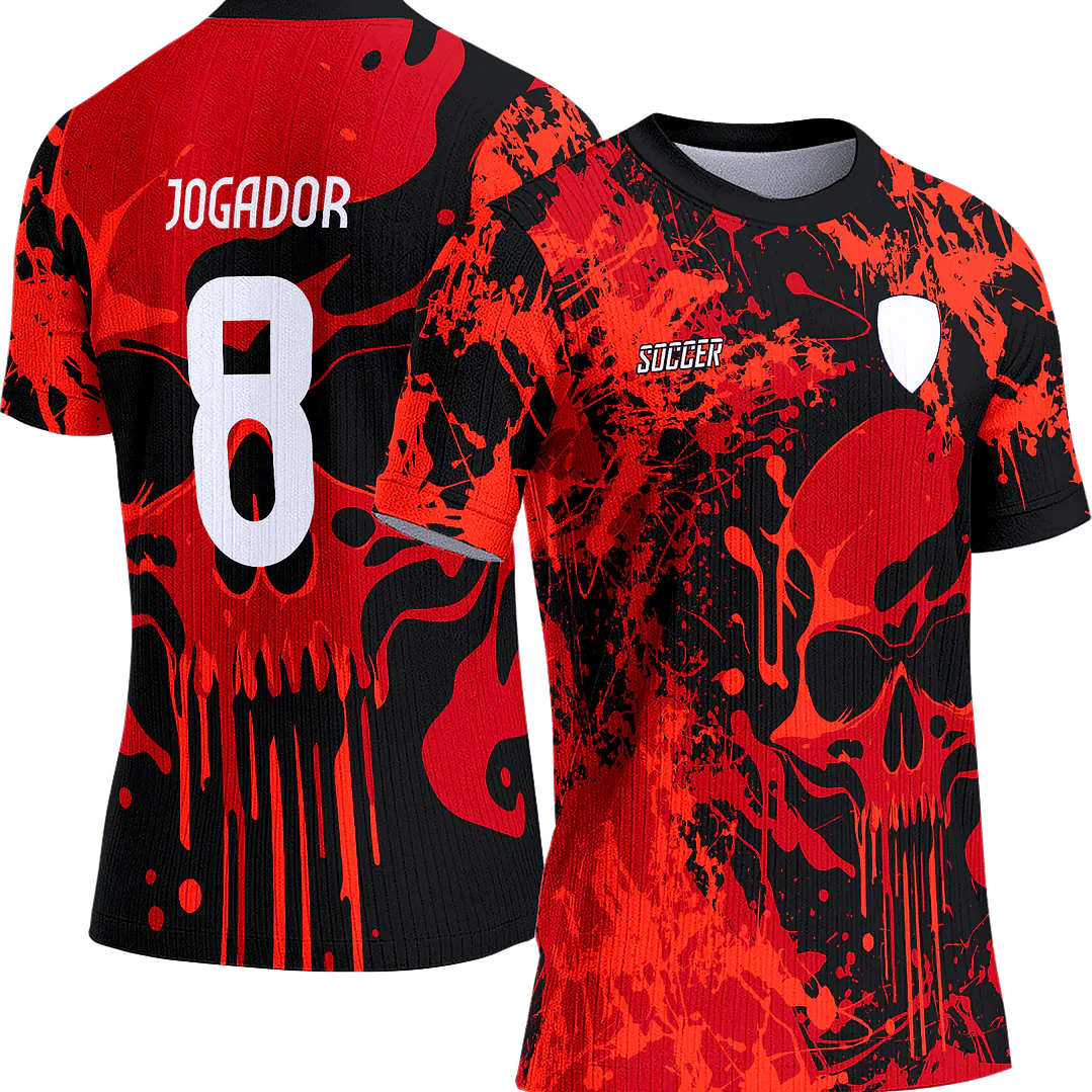 Arte Vetor Camisa Interclasse 153 Caveira 1