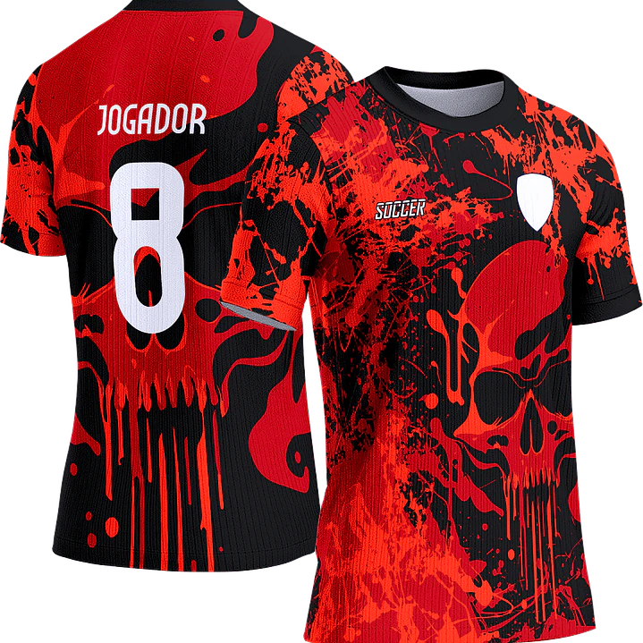 Arte Vetor Camisa Interclasse 153 Caveira 1