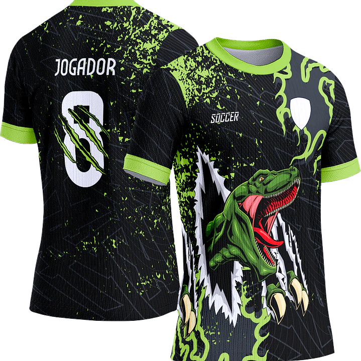 Arte Vetor Camisa Interclasse 159 Dinossauro 1