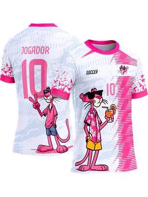 Arte Vetor Camisa Interclasse 261 Pantera Cor de Rosa