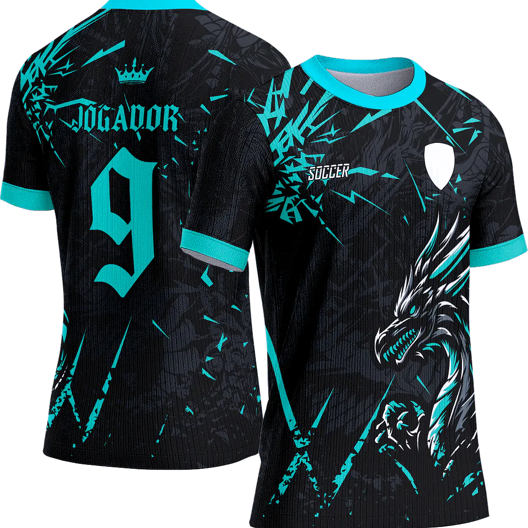Arte Vetor Camisa Interclasse 296 Dragão 1