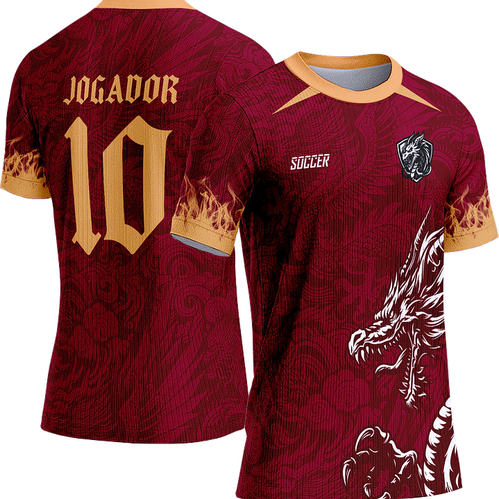 Arte Vetor Camisa Interclasse 301 Dragão 1