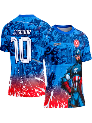 Arte Vetor Camisa Interclasse 331 Capitão America