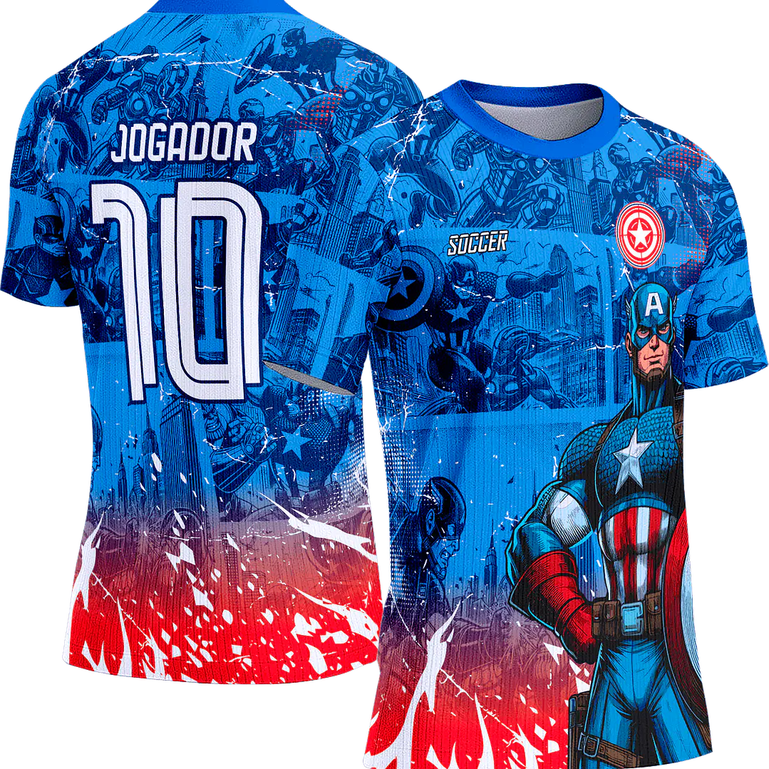 Arte Vetor Camisa Interclasse 331 Capitão America 1
