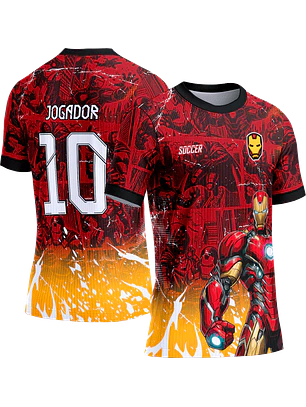 Arte Vetor Camisa Interclasse 395 Homem de Ferro
