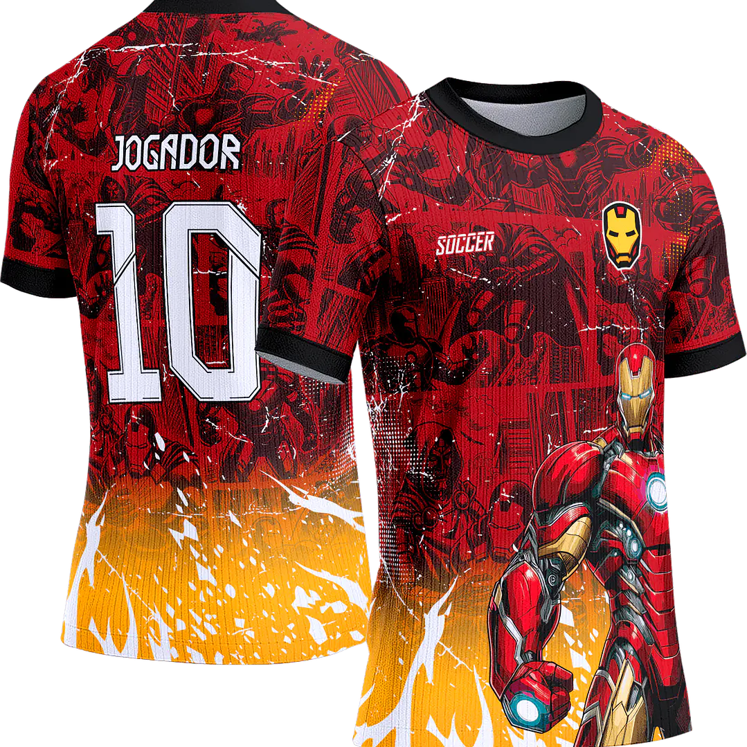 Arte Vetor Camisa Interclasse 395 Homem de Ferro 1