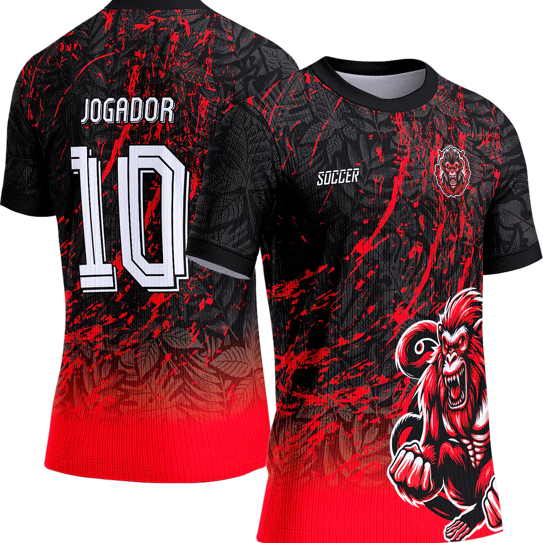 Arte Vetor Camisa Interclasse 409 Macaco 1