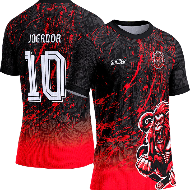 Arte Vetor Camisa Interclasse 409 Macaco 1
