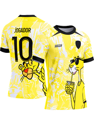 Arte Vetor Camisa Interclasse 436 Pantera Cor de Rosa