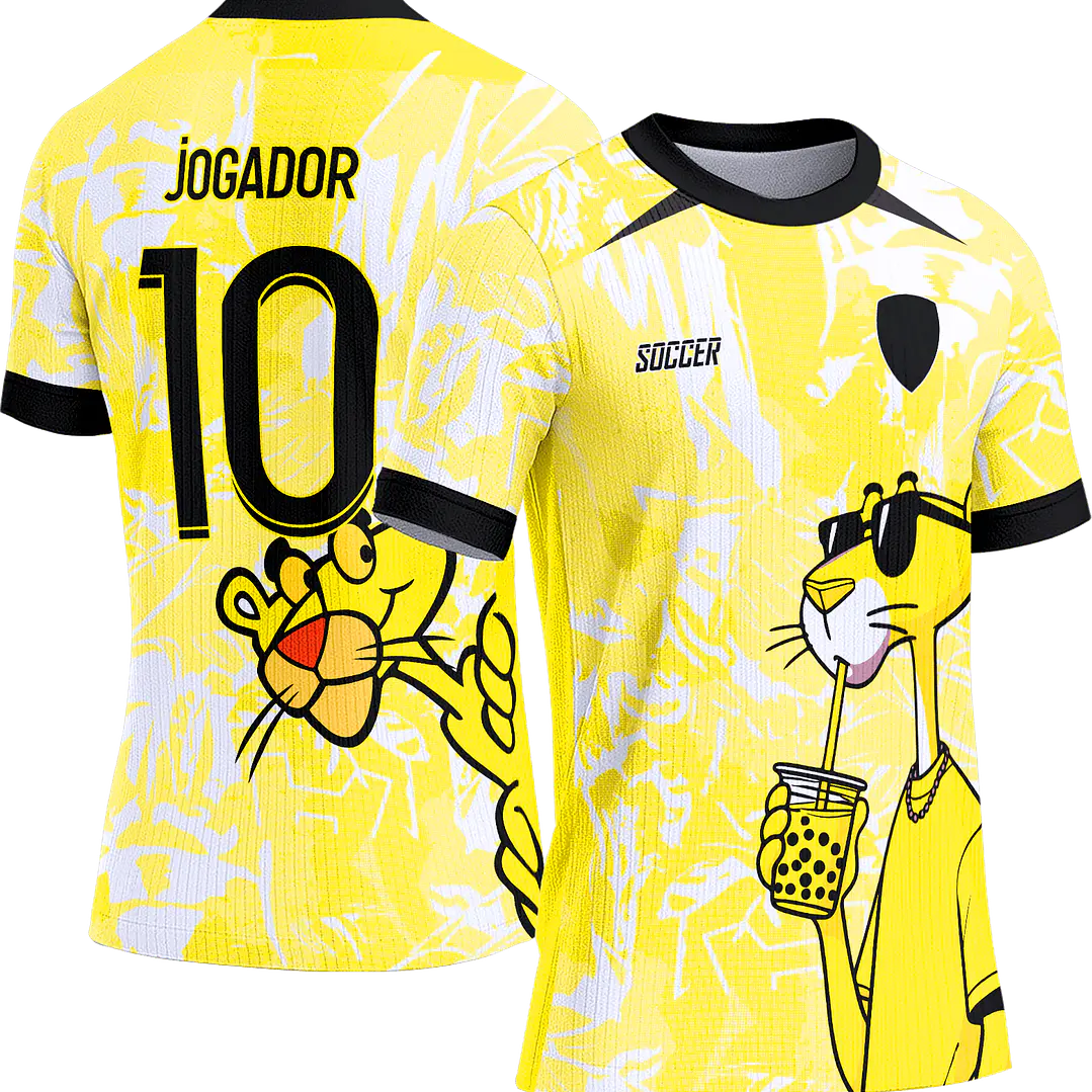 Arte Vetor Camisa Interclasse 436 Pantera Cor de Rosa 1
