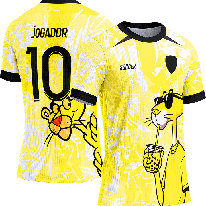 Arte Vetor Camisa Interclasse 436 Pantera Cor de Rosa 1