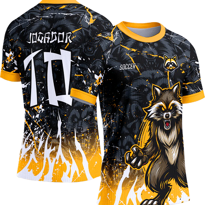 Arte Vetor Camisa Interclasse 446 Guaxinim 1