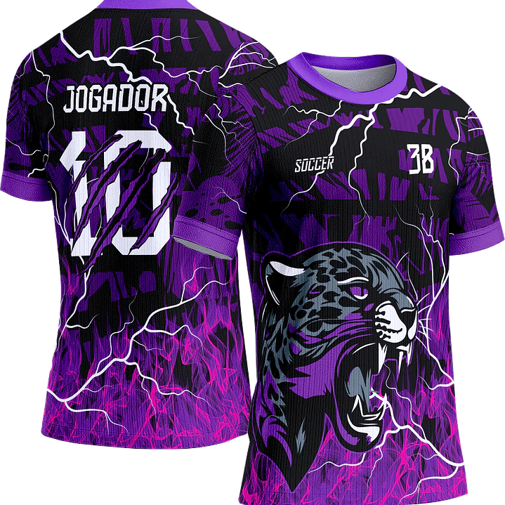 Arte Vetor Camisa Interclasse 456 Onça-Pintada 1