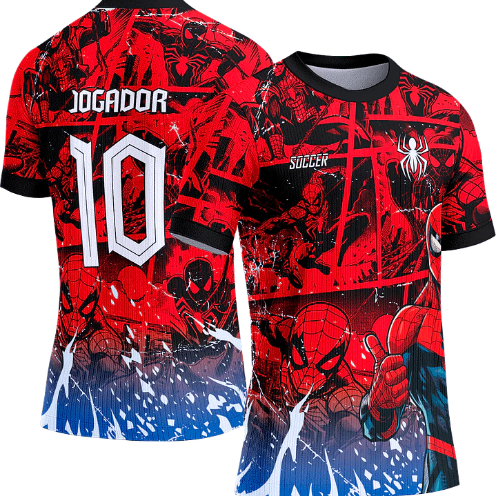 Arte Vetor Camisa Interclasse 459 Homem Aranha 1