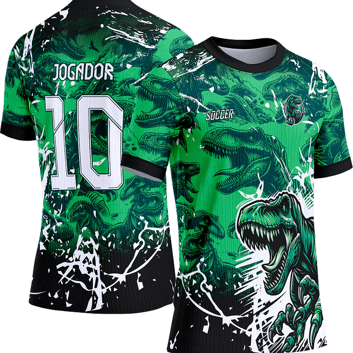 Arte Vetor Camisa Interclasse 461 Dinossauro 1