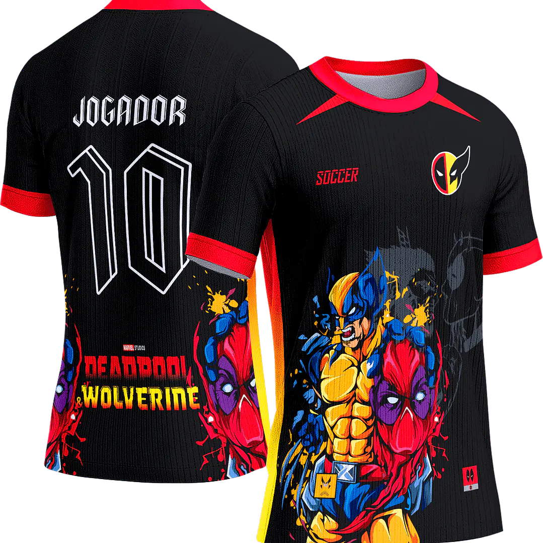 Arte Vetor Camisa Interclasse 476 Deadpool x Wolverine 1